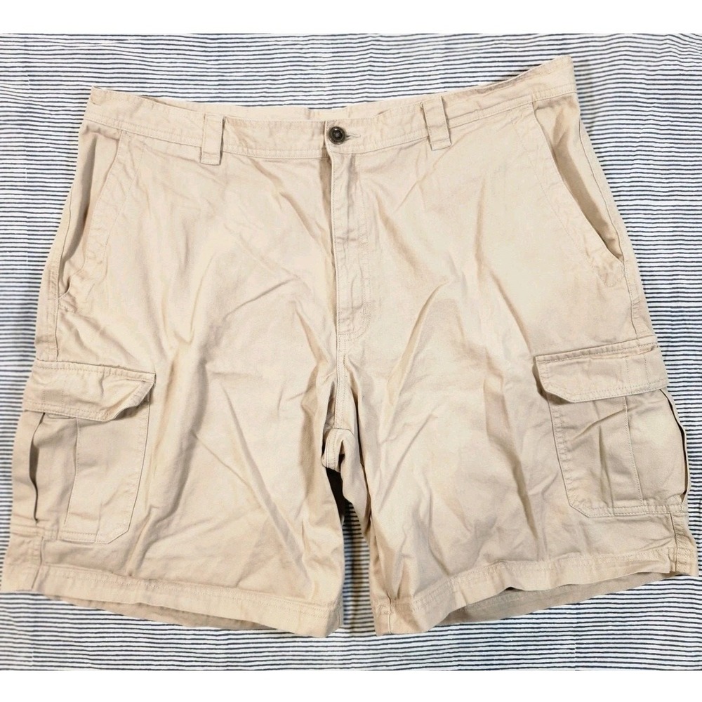 Columbia‎ Sz 42 $54 Omni-Shade Cargo Shorts Tan Khaki Outdoor Hiking 10 Inseam
